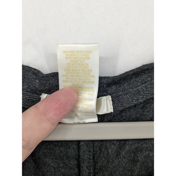 French Terry Top‎ Scoop Neck Matty M Dark Gray XL Cuffed Short Sleeves Everyday - Picture 9 of 9